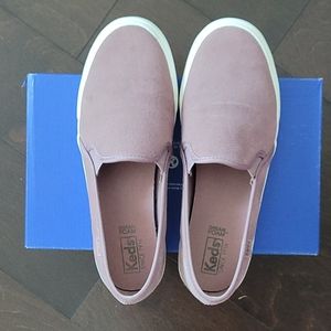 Kids Double Decker Suede Mauve 8M